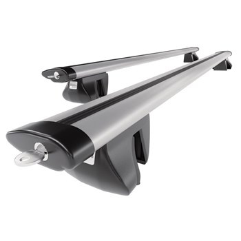 Basisrek voor het autodak voor Peugeot 2008 SUV (2013-2019) - zilver Imperiaal - railing - Aluminium