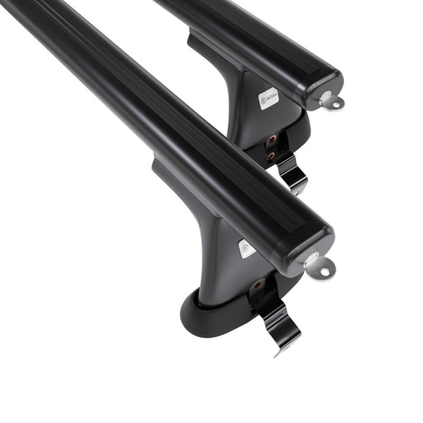 Basisrek voor het autodak voor Volvo S40 Sedan (2004-2012) - zwart Imperiaal - zonder bevestigingsmateriaal - Aluminium