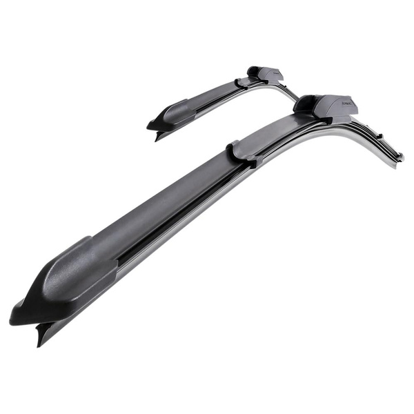 Auto ruitenwissers op de voorruit voor Mazda 2 II Hatchback, Sedan (06.2007-02.2014) - vlak bladen