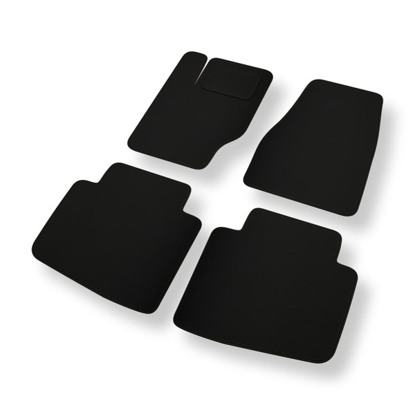 Vilten automatten voor Jeep Commander I SUV (2006-2010) - zwart