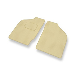 Velours automatten voor Mitsubishi L200 III Pick-Up (2001-2006) - beige