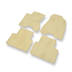 Velours automatten voor Renault Koleos I SUV (2008-2015) - beige