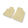 Velours automatten voor Peugeot 407 Coupé, Sedan, SW (2004-2011) - beige