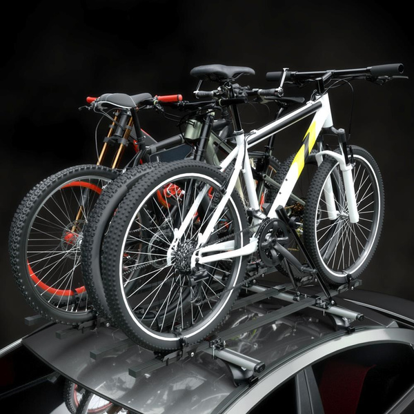 Stalen fietsdrager voor op het autodak - 4xM-04