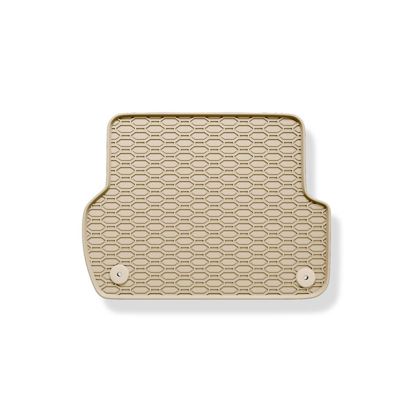 Rubberen matten voor de Audi A4 B7 (2004-2009) - beige