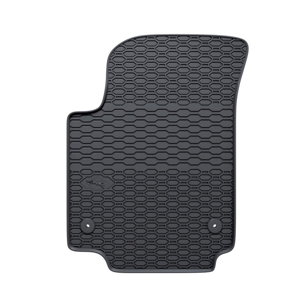 Rubberen matten voor de Skoda Citigo Hatchback (2011-2020) - zwart - 2 stuks