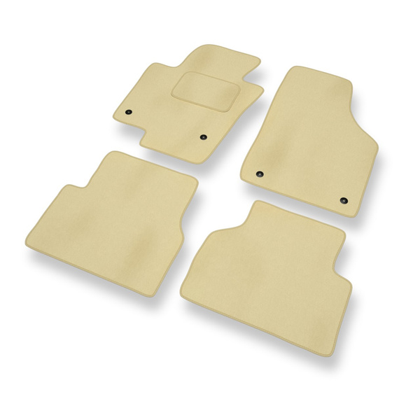 Velours automatten voor Volkswagen Tiguan SUV (2007-2016) - beige