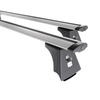 Basisrek voor het autodak voor Toyota Avensis mk III Stationwagen (2009-2019) - zilver Imperiaal - bevestigingspunten - Aluminium