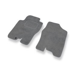 Velours automatten voor Nissan Navara D40 Pick-Up (2005-2014) - grijs