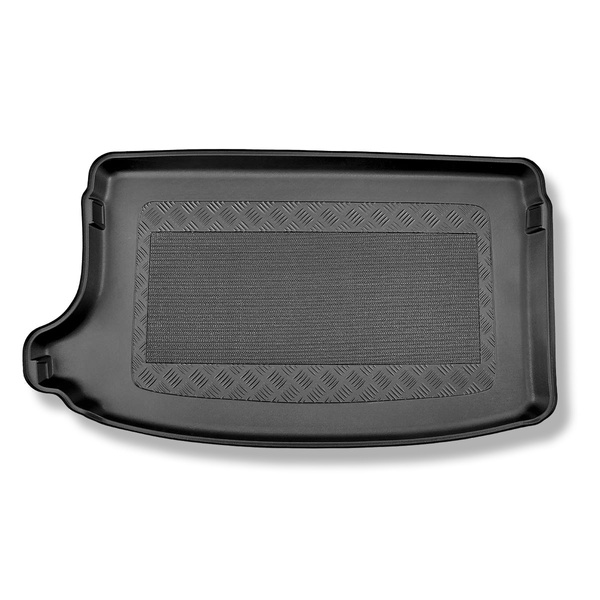 Kofferbakmat op maat voor: Volkswagen T-Cross Crossover (04.2019-....) - bovenste bagageruimte; de schuifvloer in de hoogste stand