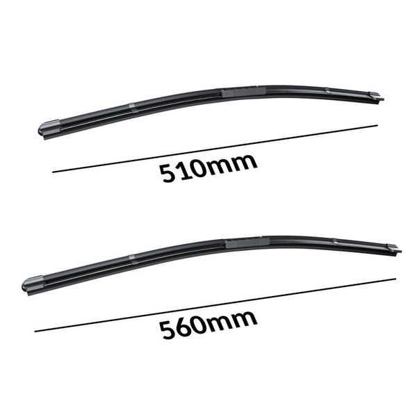 Auto ruitenwissers op de voorruit voor Peugeot 306 Hatchback, Cabriolet, Sedan, SW (01.1993-10.2003) - vlak bladen