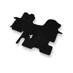 Velours automatten voor Renault Trafic II Bestelwagen (2001-2014) 3 zitplaatsen - zwart