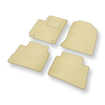 Velours automatten voor Hyundai Kona Crossover (2017-2023) - beige