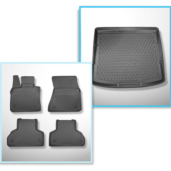 Set kofferbakmat en automatten TPE PREMIUM op maat gemaakt voor: BMW X6 E71 SAC 