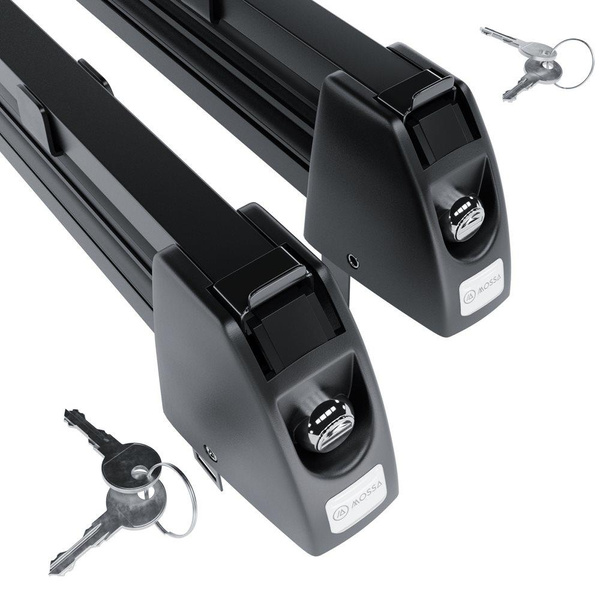 Skidrager op de imperiaal - Ski rack M-7705 - zwart - tot 5 paar ski's of 4 snowboards