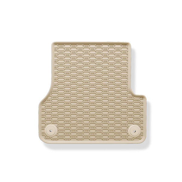 Rubberen matten voor de Audi A6 C7 Avant, Limousine (2011-2018) - beige - 4 stuks