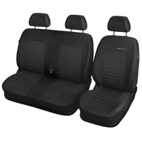 Op maat gemaakte hoezen voor Citroen Jumpy III Bestelwagen (2016-....) 2+1 - pasvorm autostoelhoezen - autostoelbeschermer set - E4