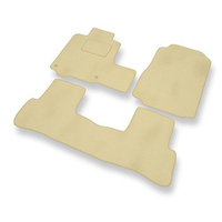 Velours automatten voor Honda CR-V III (2007-2012) - beige