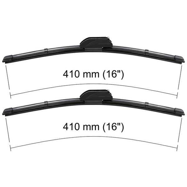 Auto ruitenwissers op de voorruit voor Toyota Hilux VI Pick-Up (1997-2005) - vlak bladen