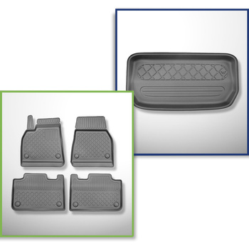 Set kofferbakmat en automatten TPE op maat gemaakt voor: Tesla Model Y SUV (08.2