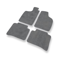 Velours automatten voor Nissan Navara D22 Pick-Up (1997-2005) - grijs