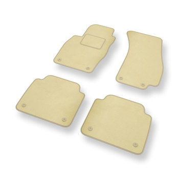 Velours automatten voor Audi A8 IV D5 Sedan (2017-....) verkorte versie - beige