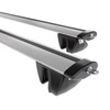 Basisrek voor het autodak voor Mitsubishi Pajero Sport SUV (2016-....) - zilver Imperiaal - geïntegreerde railing - Aluminium