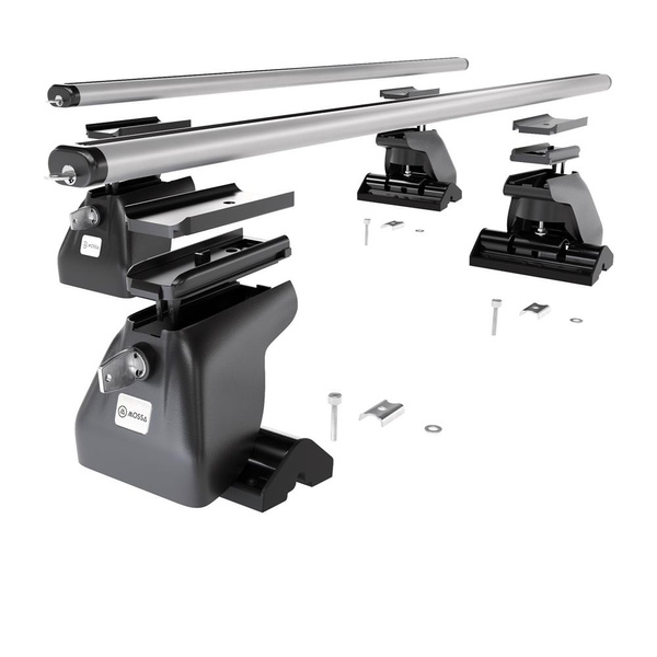 Basisrek voor het autodak voor Peugeot Expert III Bestelwagen (2016-....) - zilver Imperiaal - bevestigingspunten - Aluminium