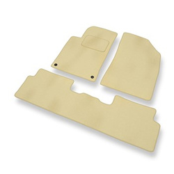 Velours automatten voor Peugeot 508 Liftback, Sedan, SW (2011-2017) - beige