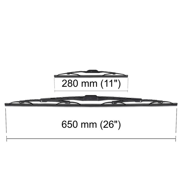 Auto ruitenwissers op de voorruit voor Nissan Note II Hatchback (08.2013-2016) - standaard bladen