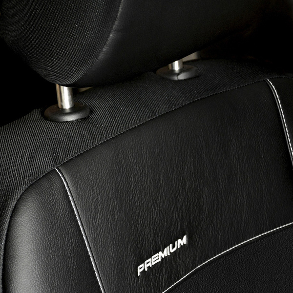 Op maat gemaakte hoezen voor Renault Clio III Estate, Hatchback (2005-2012) - pasvorm autostoelhoezen - autostoelbeschermer set - zwart