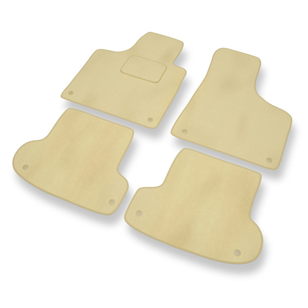 Velours automatten voor Audi A3 II 8P Hatchback, Cabriolet, Sportback (2003-2012) - beige