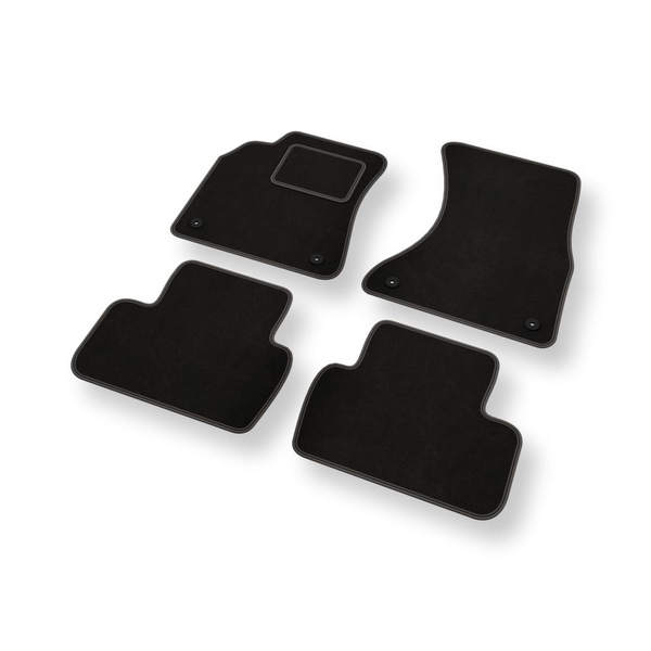 Velours automatten voor Seat Exeo Sedan (2008-2013) - zwart