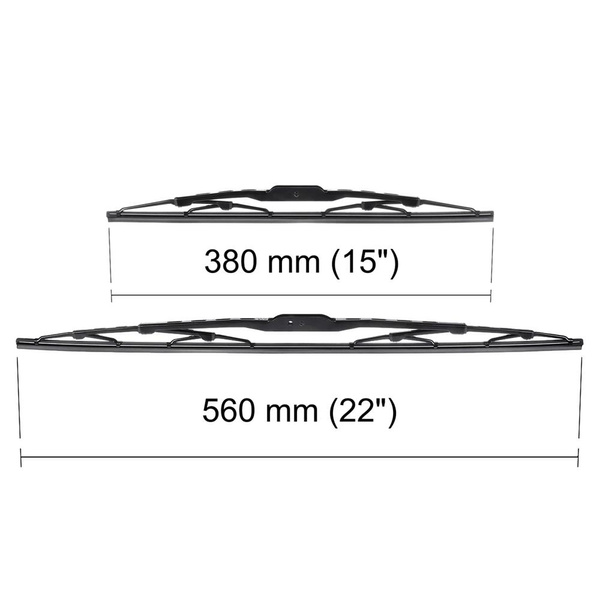 Auto ruitenwissers op de voorruit voor Fiat Idea MPV (01.2006-03.2008) - standaard bladen