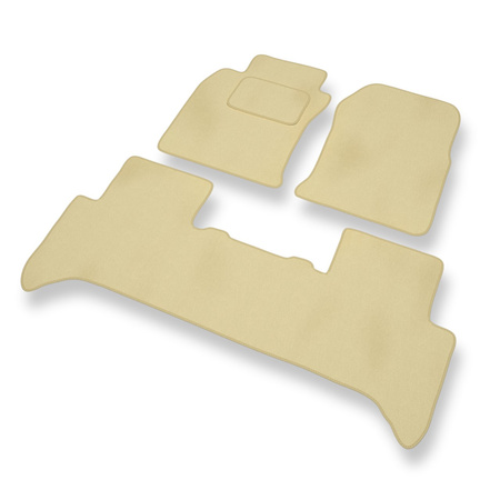 Velours automatten voor Toyota Land Cruiser J120 (2002-....) - beige