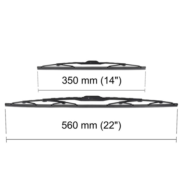 Auto ruitenwissers op de voorruit voor Hyundai Getz Hatchback (09.2002-06.2009) - standaard bladen
