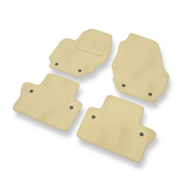 Velours automatten voor Volvo V70 III Stationwagen (2007-2016) - beige