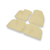 Velours automatten voor Ford Transit Courier Bestelwagen (2014-2023) 5 zitplaatsen - beige