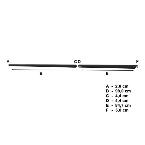Zwarte zijlijsten voor Citroen C4 Grand Picasso MPV (2013-....)