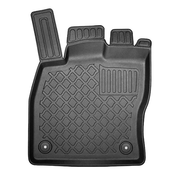 Set kofferbakmat en automatten TPE op maat gemaakt voor: Volkswagen Golf VIII Hatchback (12.2019-....) - bovenste bagageruimte; de schuifvloer in de hoogste stand; tijdelijk reservewiel / reparatieset / volledig reservewiel; niet voor mHEV