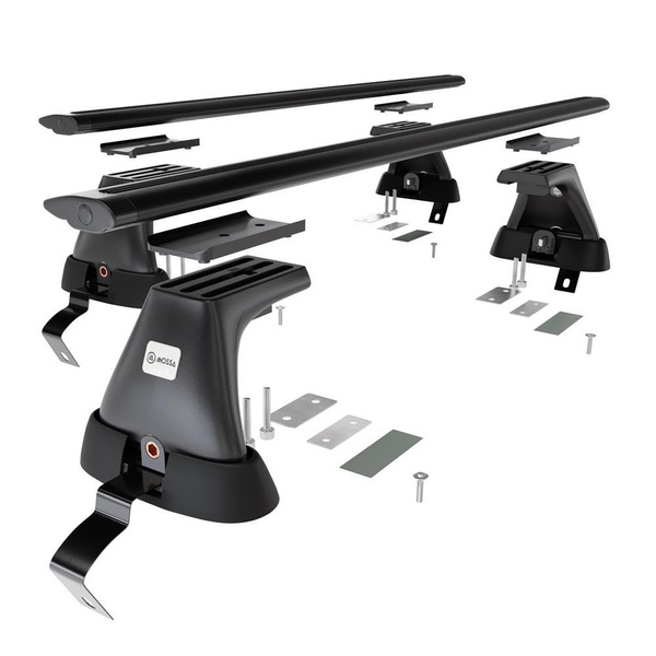 Basisrek voor het autodak voor Fiat Grande Punto Hatchback (2005-2010) - zwart Imperiaal - zonder bevestigingsmateriaal - Aluminium