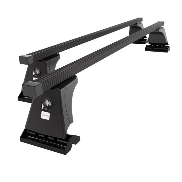 Basisrek voor het autodak voor Peugeot 5008 MPV (2009-2017) - zwart Imperiaal - bevestigingspunten - Staal