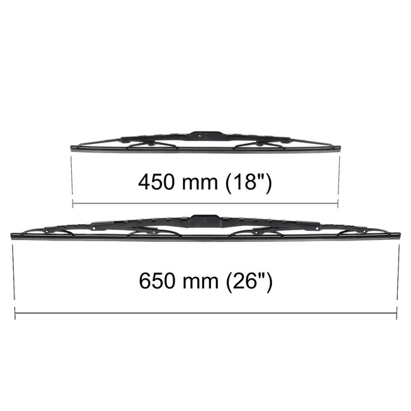 Auto ruitenwissers op de voorruit voor Nissan Murano I SUV (09.2002-12.2008) - standaard bladen