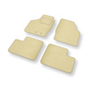 Velours automatten voor Suzuki Wagon R+ MPV (2003-2008) - beige