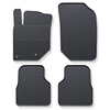 Rubberen matten voor de Peugeot 2008 II SUV (2019-....) - zwart - 4 stuks