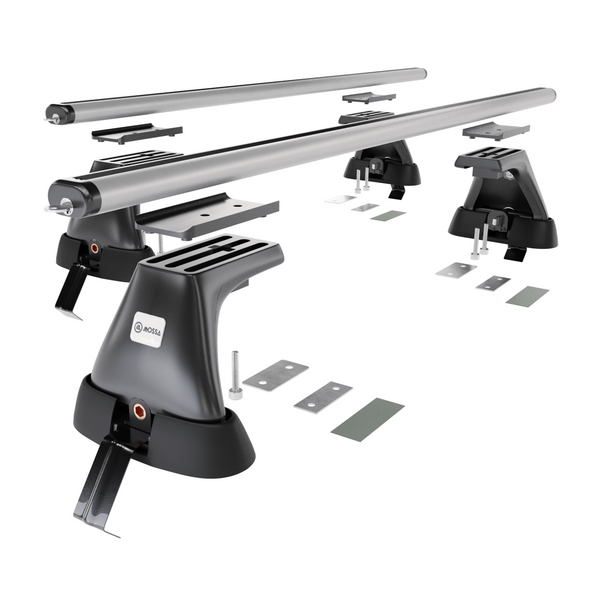 Basisrek voor het autodak voor Alfa Romeo 166 Sedan (2004-2007) - zilver Imperiaal - zonder bevestigingsmateriaal - Aluminium