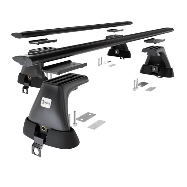 Basisrek voor het autodak voor Mercedes-Benz S Klas W220 Limousine (1999-2005) - zwart Imperiaal - zonder bevestigingsmateriaal - Aluminium