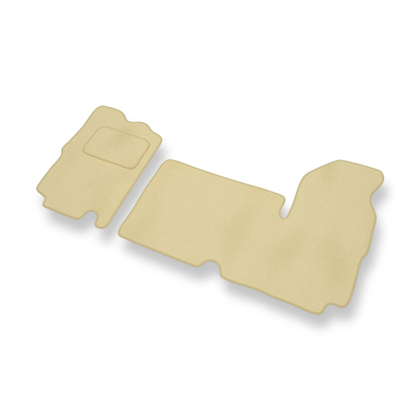 Velours automatten voor Renault Master II Bestelwagen (1997-2010) 3 zitplaatsen - beige