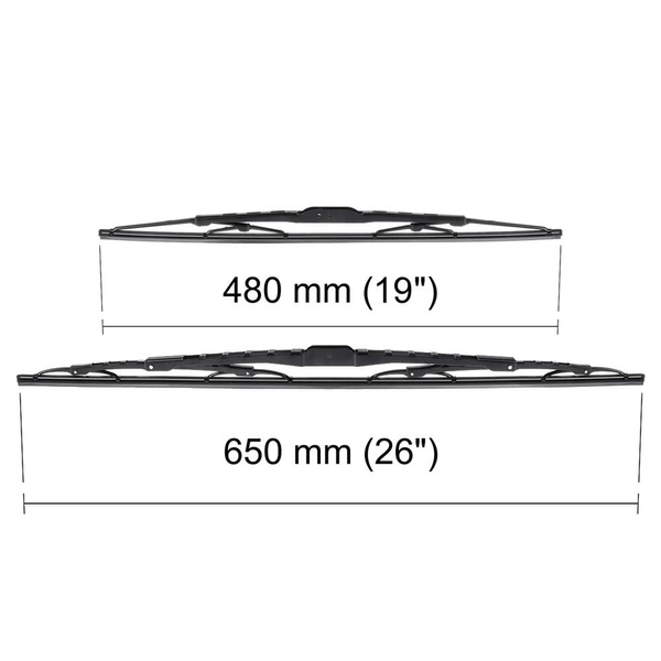 Auto ruitenwissers op de voorruit voor Honda FR-V MPV (01.2005-06.2009) - standaard bladen