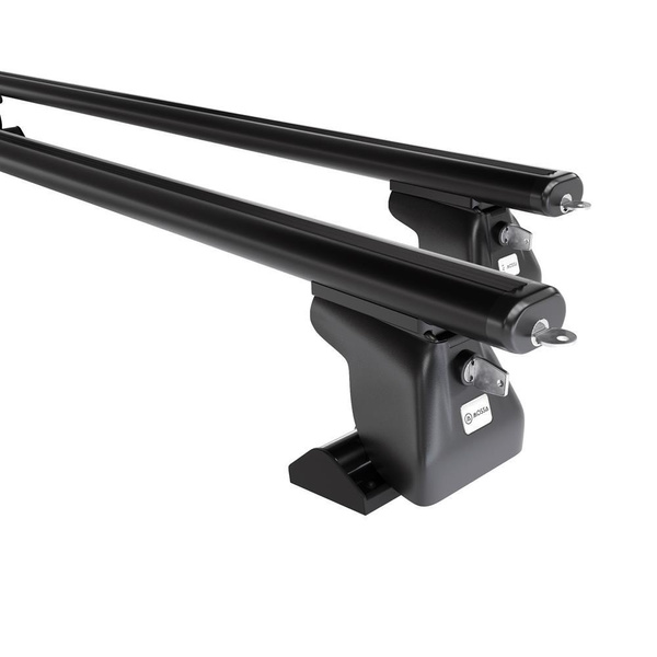 Basisrek voor het autodak voor Opel Vivaro C Bestelwagen (2019-....) - zwart Imperiaal - bevestigingspunten - Aluminium